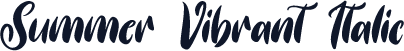 Summer Vibrant Italic