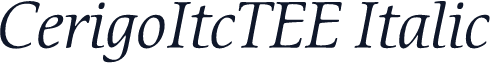 CerigoItcTEE Italic