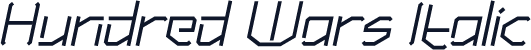 Hundred Wars Italic
