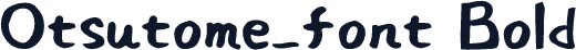 Otsutome_font Bold