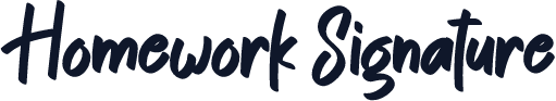 Homework Signature