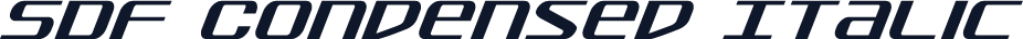 SDF Condensed Italic
