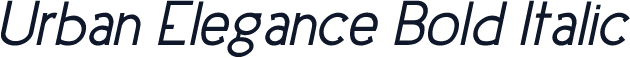 Urban Elegance Bold Italic
