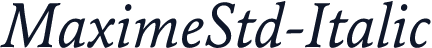 MaximeStd-Italic