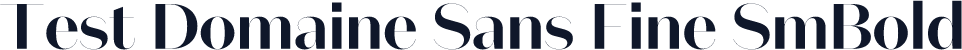Test Domaine Sans Fine SmBold