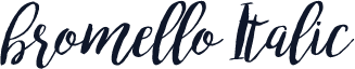 bromello Italic