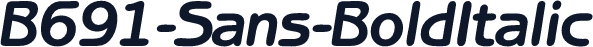 B691-Sans-BoldItalic