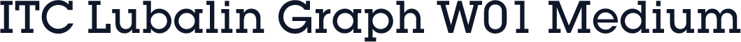 ITC Lubalin Graph W01 Medium