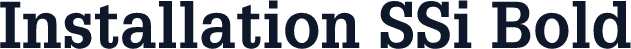 Installation SSi Bold