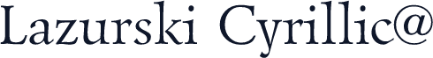 Lazurski Cyrillic@