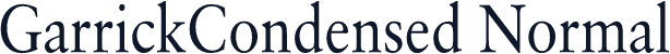 GarrickCondensed Normal