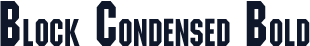 Block Condensed Bold