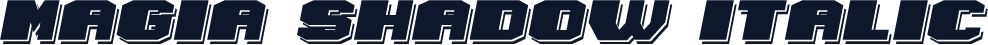 Magia Shadow Italic
