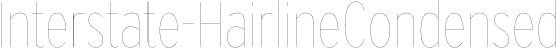 Interstate-HairlineCondensed