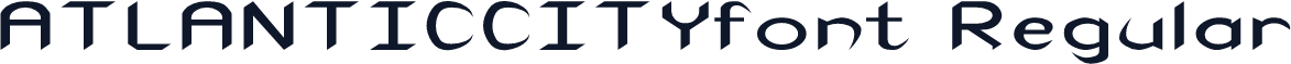 ATLANTICCITYfont Regular