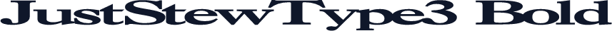 JustStewType3 Bold