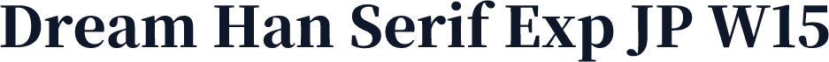 Dream Han Serif Exp JP W15
