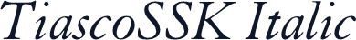 TiascoSSK Italic