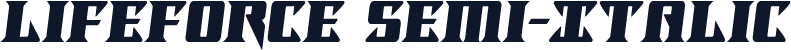 Lifeforce Semi-Italic