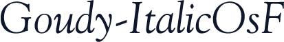 Goudy-ItalicOsF