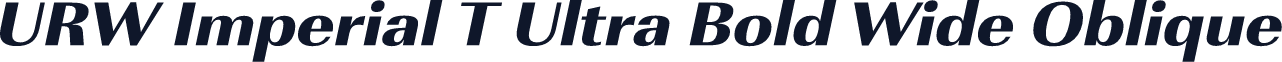 URW Imperial T Ultra Bold Wide Oblique