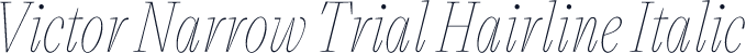 Victor Narrow Trial Hairline Italic