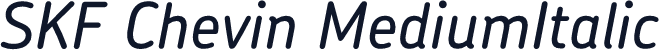 SKF Chevin MediumItalic