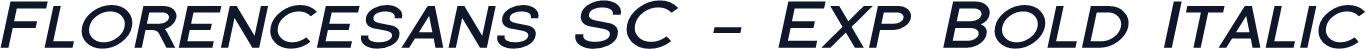 Florencesans SC - Exp Bold Italic