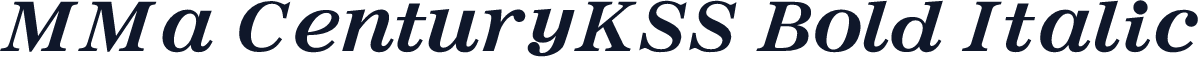 MMa CenturyKSS Bold Italic