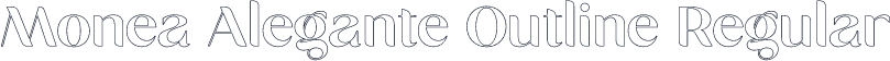 Monea Alegante Outline Regular