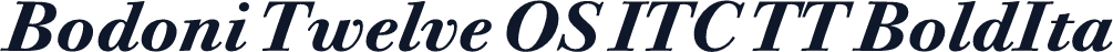 Bodoni Twelve OS ITC TT BoldIta