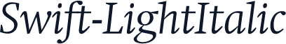 Swift-LightItalic