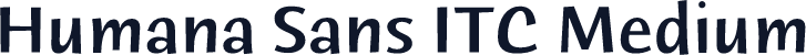 Humana Sans ITC Medium