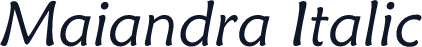 Maiandra Italic