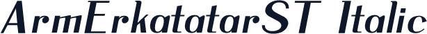 ArmErkatatarST Italic