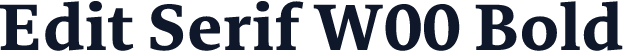 Edit Serif W00 Bold