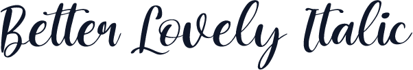 Better Lovely Italic