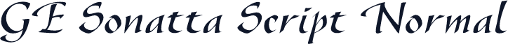 GE Sonatta Script Normal