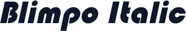 Blimpo Italic