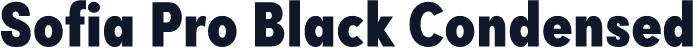 Sofia Pro Black Condensed