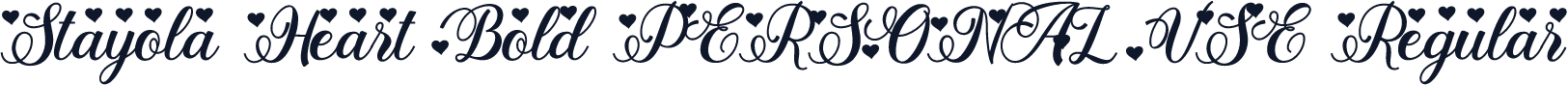 Stayola Heart Bold PERSONAL USE Regular