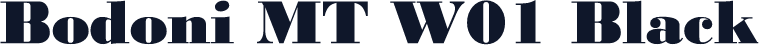 Bodoni MT W01 Black
