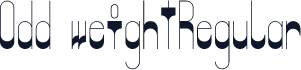 Odd weightRegular