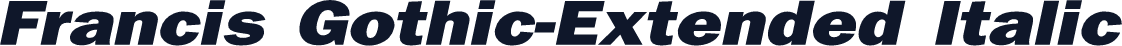 Francis Gothic-Extended Italic