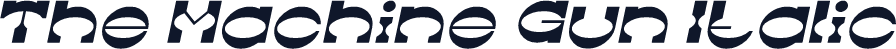 The Machine Gun Italic