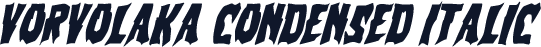 Vorvolaka Condensed Italic