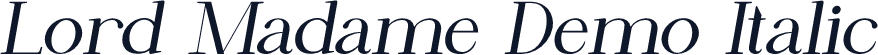 Lord Madame Demo Italic