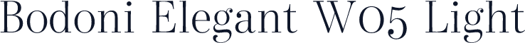 Bodoni Elegant W05 Light