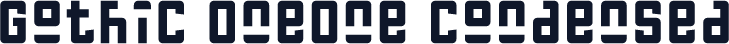 Gothic OneOne Condensed