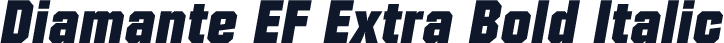 Diamante EF Extra Bold Italic